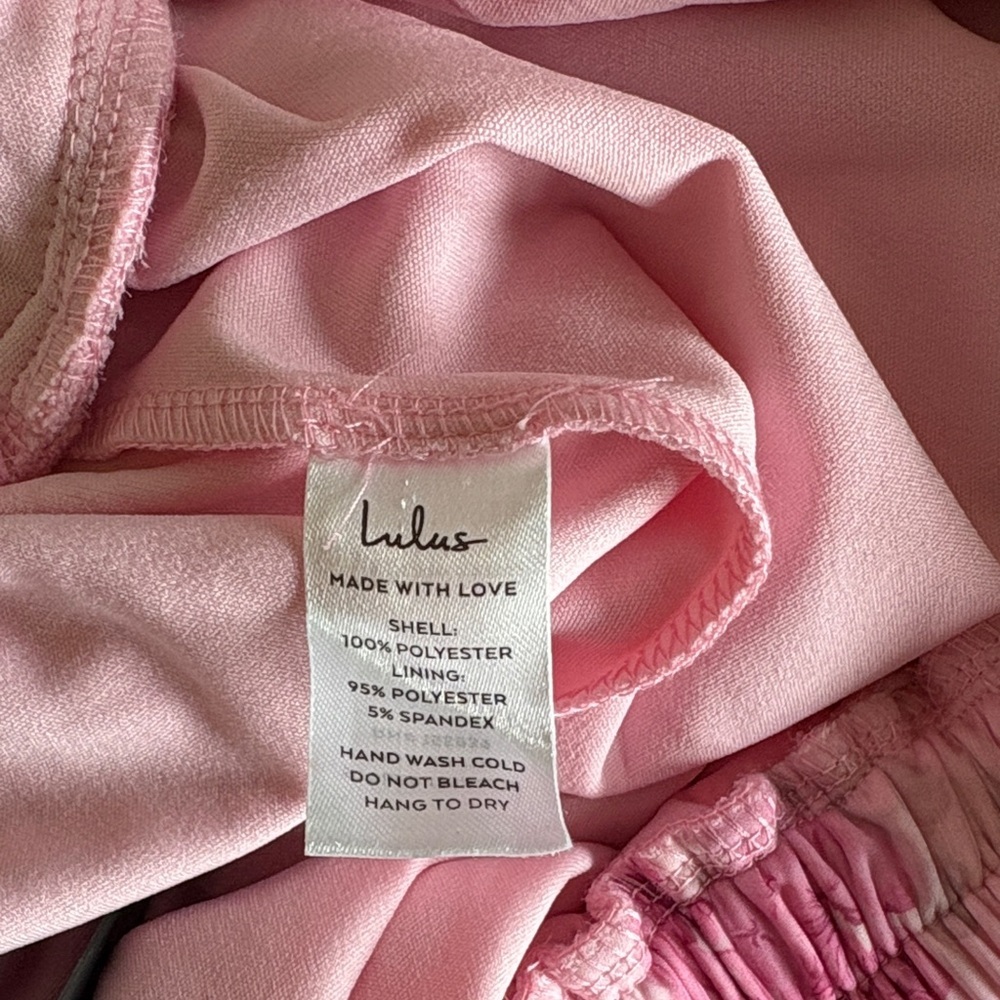 Lulu's Adorable existence pink floral flutter sleeve tie back romper - Picture 8 of 8